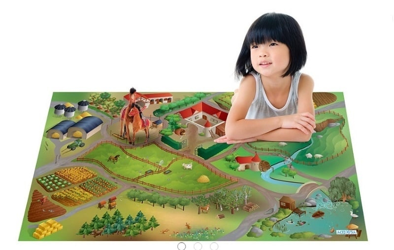 weicher Kinderteppich zum Spielen